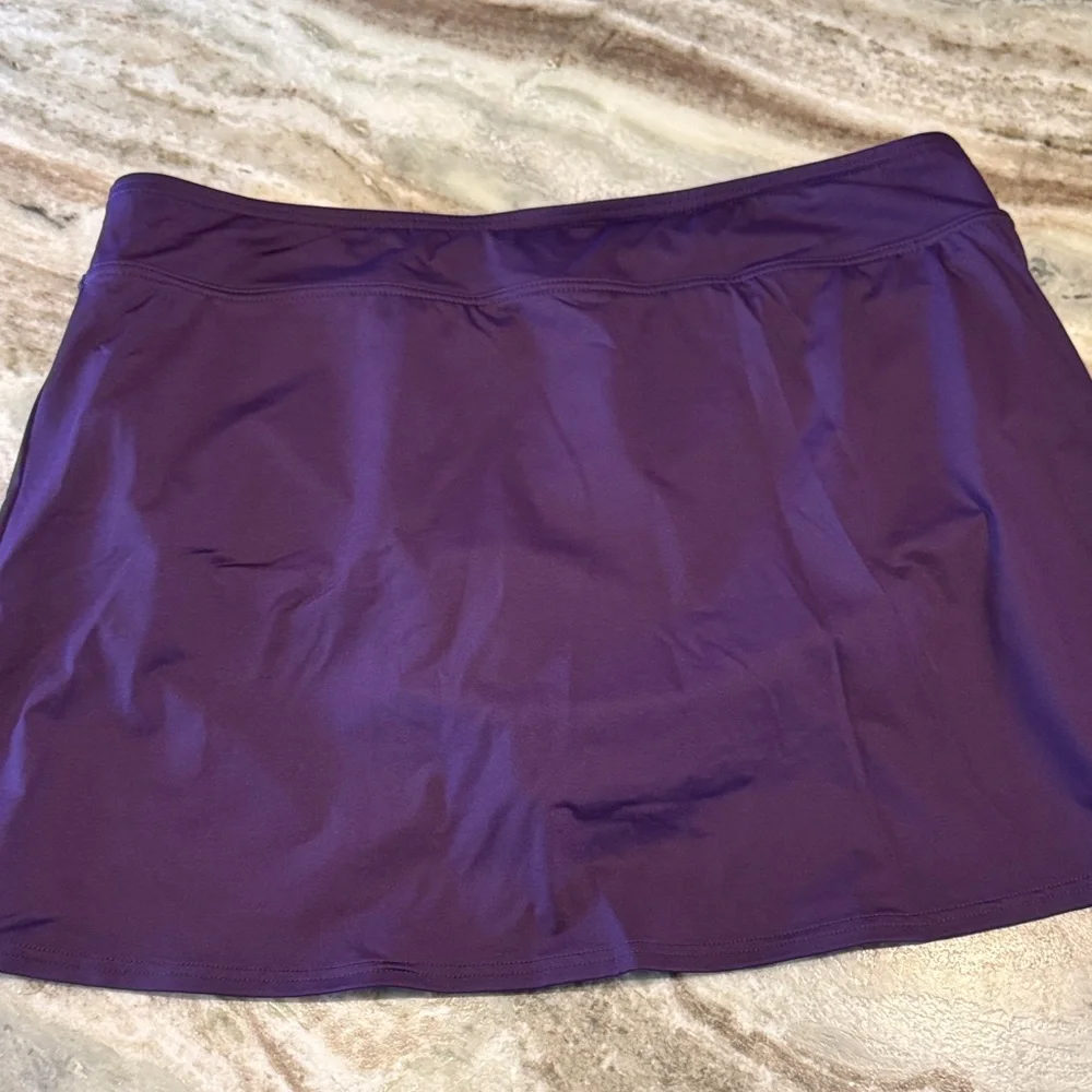 Lands' End Purple Swim Mini Skirt - Picture 1 of 4
